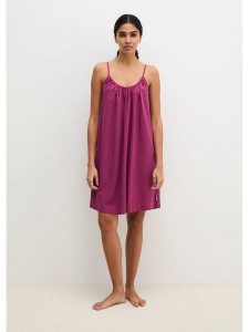 Marc O´Polo Bodywear Sukienka w kolorze fioletowym rozmiar: XL. Fioletowe sukienki xl, bez wzorów, bez kołnierzyka, bez ramiączek, mini. Za 154,95 zł.