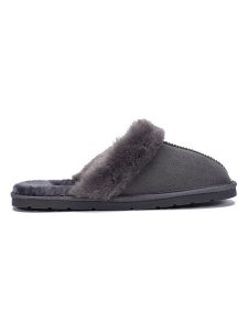 ISLAND BOOT Kapcie "Emesta" w kolorze ciemnoszarym rozmiar: 38. Czarne kapcie Island Boot, bez wzorów. Za 96,60 zł.
