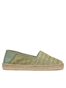 Geox Espadryle D Lampedusa D46V0A 02MLM C3002 Zielony. Zielone espadryle Geox, bez wzorów, ze skóry, bez obcasa. Za 259,99 zł.