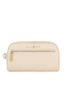 Beverly Hills Polo Club Kosmetyczka BHPC-W1-002-AW24 Beżowy. Brązowe kosmetyczki Beverly Hills Polo Club, bez wzorów, z materiału. Za 79,99 zł.