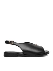 Lasocki Sandały CEO-WI16-FOXI-53 Czarny. Czarne sandały Lasocki, bez wzorów, ze skóry, bez obcasa, na płaskiej podeszwie, bez zapięcia. Za 159,99 zł.