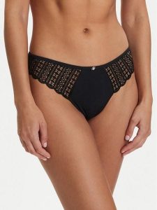 BOSS Figi klasyczne Guipure 50561133 Czarny. Czarne figi Boss, bez wzorów, z syntetyku. Za 179,99 zł.