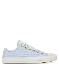 Converse Trampki A14977C Niebieski. Niebieskie trampki Converse, bez wzorów, z materiału, bez zapięcia. Za 219,99 zł.
