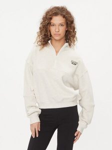 Reebok Bluza Classics Coverup HZ8102 Écru Regular Fit. Bluzy Reebok, l, bez wzorów, z bawełny, bez kaptura. Za 169,99 zł.
