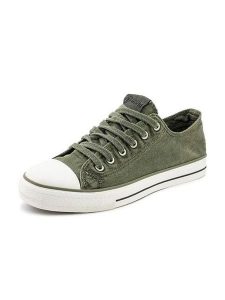 Natural world Sneakersy w kolorze khaki rozmiar: 41. Brązowe trampki Natural World, bez wzorów, bez zapięcia. Za 113,99 zł.
