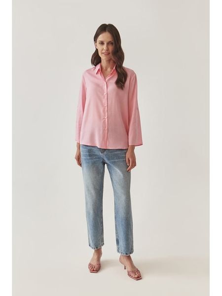 TATUUM Koszula w kolorze jasnoróżowym rozmiar: 38. Różowe koszule Tatuum, bez wzorów, z lyocellu, bez kołnierzyka, bez ramiączek. Za 117,73 zł.