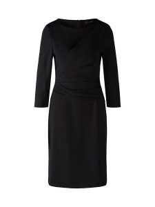 Oui Sukienka w kolorze czarnym rozmiar: 36. Czarne sukienki Oui, bez wzorów, bez kołnierzyka, bez ramiączek, midi. Za 202,03 zł.