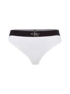 Calvin Klein Stringi Kobiety biały, M. Białe stringi Calvin Klein, bez wzorów, z dżerseju. Za 89,95 zł.