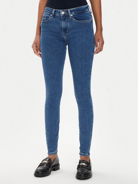 Tommy Hilfiger Jeansy Como WW0WW43340 Niebieski Skinny Fit. Niebieskie jeansy TOMMY HILFIGER, bez wzorów, z bawełny. Za 249,99 zł.