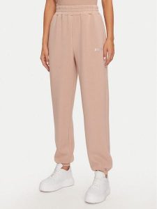 Guess Spodnie dresowe Cecilia V4BB13 K7UW2 Beżowy Regular Fit. Brązowe spodnie dresowe Guess, xl, z aplikacjami, z dresówki. Za 189,99 zł.