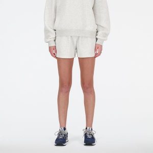 Spodenki damskie New Balance WS41500AHH – szare. Szare szorty New Balance, bez wzorów, z bawełny, klasyczne. Za 229,99 zł.
