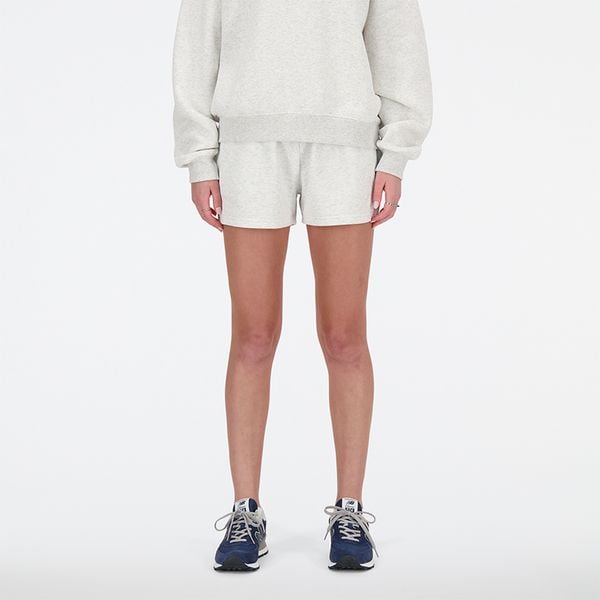 Spodenki damskie New Balance WS41500AHH – szare. Szare szorty New Balance, bez wzorów, z bawełny, klasyczne. Za 199,99 zł.