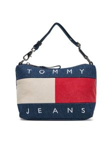 Tommy Jeans Torebka Tjw Archive Denim Shoulder Bag AW0AW18213 Niebieski. Niebieskie torebki klasyczne Tommy Jeans, bez wzorów, z denimu, bez dodatków. Za 379,99 zł.