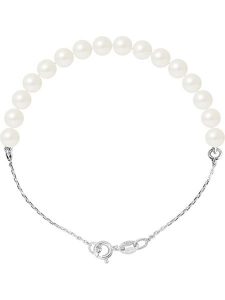 Pearl Addict Srebrna bransoletka "Love Chained" z perłą rozmiar: onesize. Białe bransoletki Pearl Addict, z perłą, srebrne. Za 183,59 zł.