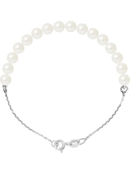 Pearl Addict Srebrna bransoletka "Love Chained" z perłą rozmiar: onesize. Białe bransoletki Pearl Addict, z perłą, srebrne. Za 213,18 zł.