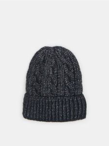 Czapka beanie - czarny. Czarne czapki Sinsay, bez wzorów. Za 25,99 zł.