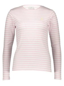 Kaffe Koszulka w kolorze jasnoróżowo-białym rozmiar: XL. Białe bluzki Kaffe, xl, bez wzorów, bez kołnierzyka, bez ramiączek. Za 102,95 zł.