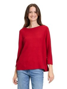 Betty Barclay Sweter w kolorze czerwonym rozmiar: 38. Czerwone swetry oversize Betty Barclay, bez wzorów, ze splotem, bez ramiączek. Za 130,99 zł.