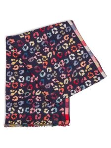 Marie Lund Szalik Kobiety wiskoza niebieski|wielokolorowy, ONE SIZE. Niebieskie szaliki Marie Lund, bez wzorów, z tkaniny. Za 99,95 zł.