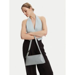 Torebka Calvin Klein. Szare torebki klasyczne Calvin Klein, bez wzorów, bez dodatków. Za 279,99 zł.