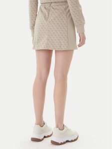 Guess Spódnica dresowa V6RD04 K2042 Beżowy Classic Fit. Brązowe spódnice Guess, l, z aplikacjami, z dresówki, mini. Za 349,99 zł.