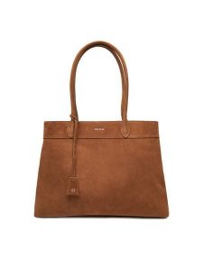 Gino Rossi Torebka EO-LOLA-LA513-114-1 Brązowy. Brązowe shopper bag Gino Rossi, bez wzorów, ze skóry, bez dodatków. Za 279,99 zł.