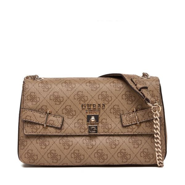 Torebka Guess. Brązowe torebki klasyczne Guess, z aplikacjami, bez dodatków. Za 589,99 zł.