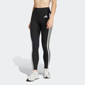 Legginsy fitness damskie ADIDAS. Legginsy ADIDAS, bez wzorów, z materiału, z podwyższonym stanem. Za 159,99 zł.