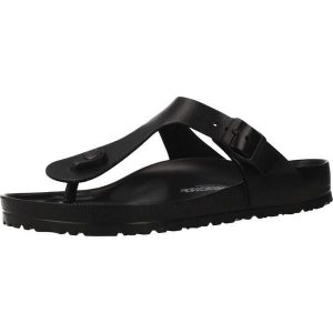 Klapki Gizeh Essentials Eva Rozmiar 35 - 0128201 Czarny. Czarne klapki Birkenstock, bez wzorów, z materiału, bez obcasa. Za 304,00 zł.