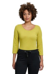 CARTOON Koszulka w kolorze limonkowym rozmiar: 36. Zielone bluzki Cartoon, bez wzorów, bez kołnierzyka, bez ramiączek. Za 39,99 zł.