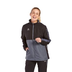 Kurtka Erima Six Wings. Czarne kurtki Erima, bez wzorów, z polaru, z kapturem. Za 298,00 zł.