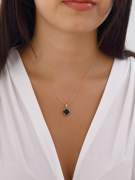 Nakkash Pozłacany naszyjnik z masą perłową - dł. 42 cm rozmiar: onesize. Białe naszyjniki Nakkash, z perłą, metalowe. Za 61,02 zł.