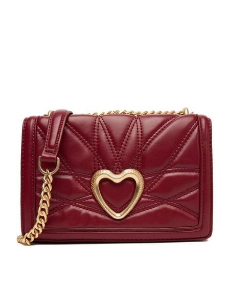 Eva Minge Torebka EO-ALONDRA-KY163 Bordowy. Czerwone torebki klasyczne Eva Minge, bez wzorów, z materiału, bez dodatków. Za 179,99 zł.