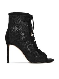 Eva Minge Szpilki EO-SASHA-LT18006-205 Czarny. Czarne szpilki Eva Minge, bez wzorów, z materiału, bez obcasa. Za 499,99 zł.