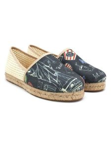 Calceo Espadryle w kolorze granatowym ze wzorem rozmiar: 42. Niebieskie espadryle Calceo, bez wzorów, bez obcasa. Za 180,06 zł.