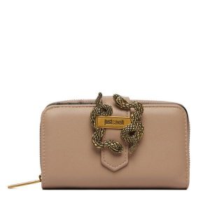 Portfel Just Cavalli. Brązowe portfele Just Cavalli, bez wzorów. Za 389,99 zł.