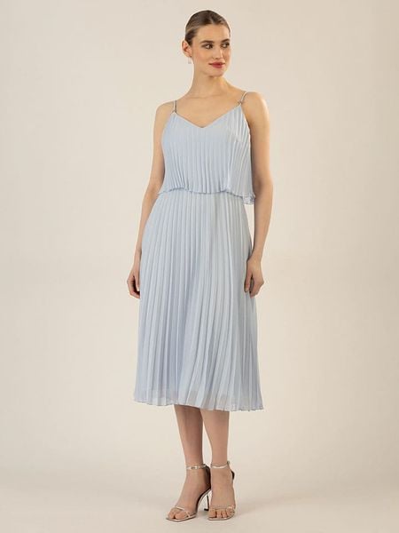 APART Sukienka w kolorze jasnoszarym rozmiar: 36. Szare sukienki Apart, bez wzorów, bez kołnierzyka, bez ramiączek, midi. Za 213,69 zł.