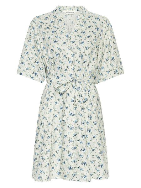 MOSS COPENHAGEN Sukienka w kolorze kremowym rozmiar: XL. Brązowe sukienki Moss Copenhagen, na co dzień, xl, bez wzorów, z tkaniny, bez kołnierzyka, bez ramiączek, mini, proste. Za 309,95 zł.