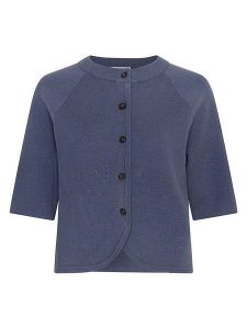 MOSS COPENHAGEN Kardigan "Aubree East" w kolorze niebieskim rozmiar: M/L. Niebieskie kardigany Moss Copenhagen, ze splotem. Za 153,34 zł.