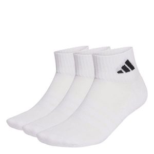 Skarpety Cushioned Sportswear Ankle Socks, 3 Pary. Białe skarpetki ADIDAS, bez wzorów. Za 54,95 zł.