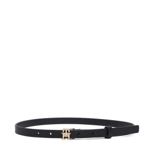 Pasek Tommy Hilfiger. Czarne paski TOMMY HILFIGER, bez wzorów. Za 209,99 zł.