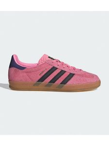 Adidas Skórzane sneakersy "Gazelle" w kolorze różowym rozmiar: 40 2/3. Różowe trampki ADIDAS, bez wzorów, bez zapięcia. Za 434,99 zł.