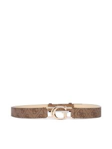 Guess Pasek Damski BW9298 P5425 Brązowy. Brązowe paski Guess, z aplikacjami, ze skóry. Za 189,99 zł.