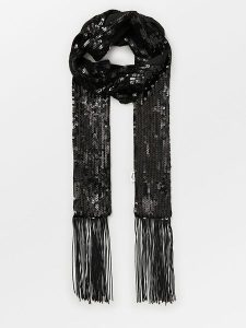 Becksöndergaard Szal "Beryl" w kolorze czarnym - 170 x 8 cm rozmiar: onesize. Czarne szaliki Becksöndergaard, bez wzorów. Za 65,45 zł.