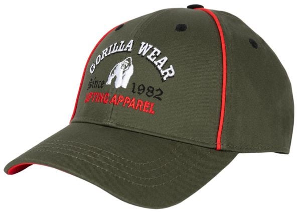 Lugo Czapka - zielony. Zielone czapki GORILLA WEAR, bez wzorów, z bawełny. Za 139,95 zł.