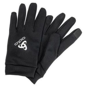Rękawiczki zimowe multifunkcyjne dla dorosłych Odlo STRETCHFLEECE LINER E. Czarne rękawiczki ODLO, na zimę, bez wzorów. Za 139,99 zł.