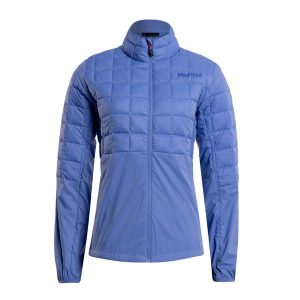 Kurtka hybrydowa damska Marmot Echo Featherless Hybrid. Niebieskie kurtki Marmot, s, bez wzorów, bez kaptura. Za 379,99 zł.