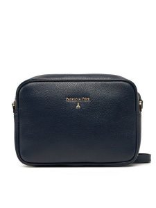 Patrizia Pepe Torebka CB8985/L001 Czarny. Czarne listonoszki Patrizia Pepe, bez wzorów, ze skóry, bez dodatków. Za 409,99 zł.