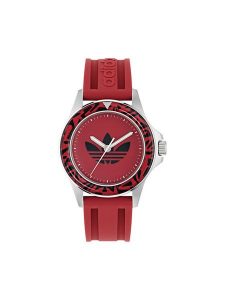 Adidas Zegarek Expression One AOFH24513 Czerwony. Czerwone, analogowe zegarki ADIDAS. Za 479,99 zł.