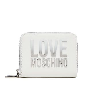 Portfel LOVE MOSCHINO. Białe portfele LOVE MOSCHINO, bez wzorów. Za 469,99 zł.